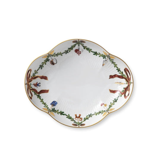 Stjerne Riflet fad - 22 cm.